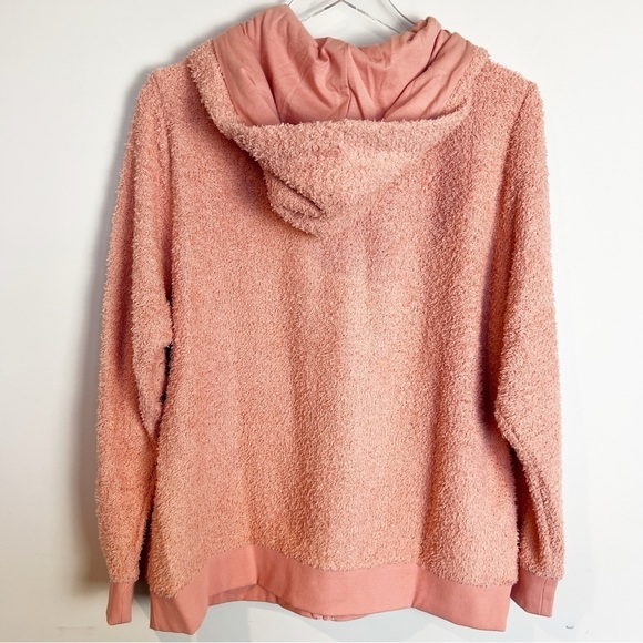 NEW Fila Snuggle Zip Up Hoodie Pink Peach size 2X - Picture 6 of 7